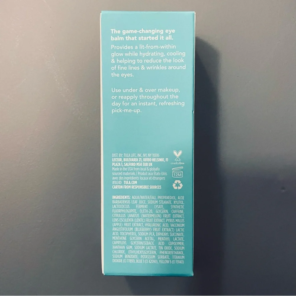 NEW Tula Eye Balm Glow and Get It